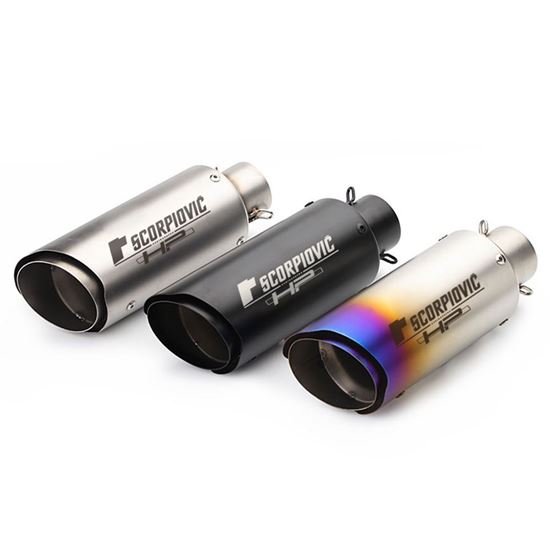 Снимка на 38-51mm Akrapovic Късо крайно спортно гърне  Акрапович