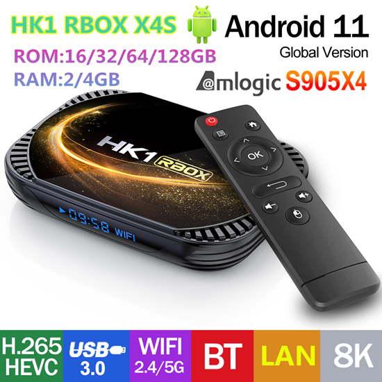 Picture of HK1 RBox X4S, Amlogic 905X4, Smart Тв бокс Android 11, 8K 2GB Ram 16GB