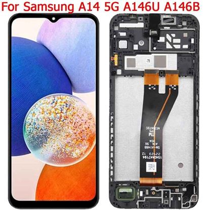 Picture of Дисплей с рамка за samsung A14 5G LCD 6.6"SM-A146B A146U A146P A14 дисплей Смяна на LCD екран